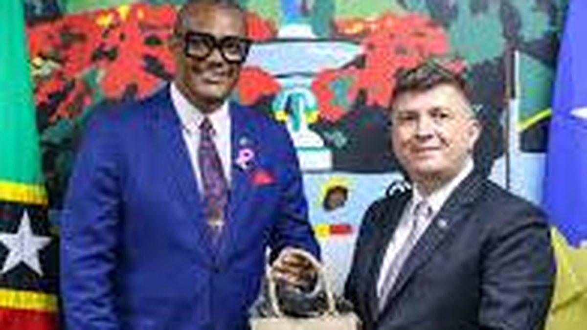 Acting PM Hanley Receives Kosovo’s Ambassador as St. Kitts and Nevis Widens Its Diplomatic Reach