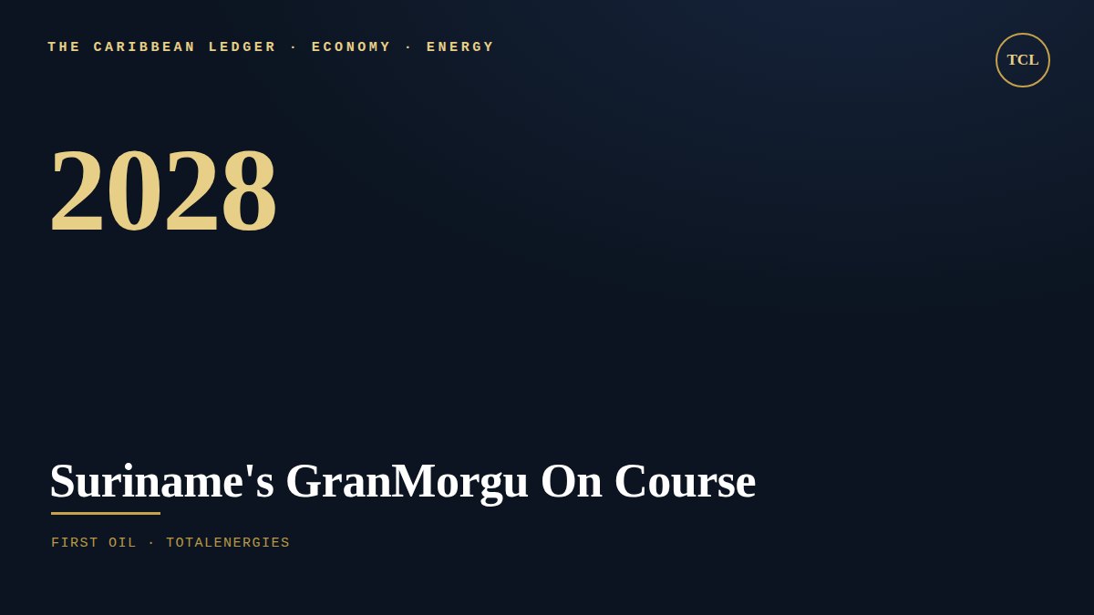 Suriname's GranMorgu Stays on Course for First Oil in 2028